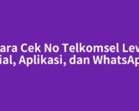 3 Cara Cek No Telkomsel Lewat Dial, Aplikasi, dan WhatsApp