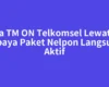 Cara TM ON Telkomsel Lewat HP supaya Paket Nelpon Langsung Aktif